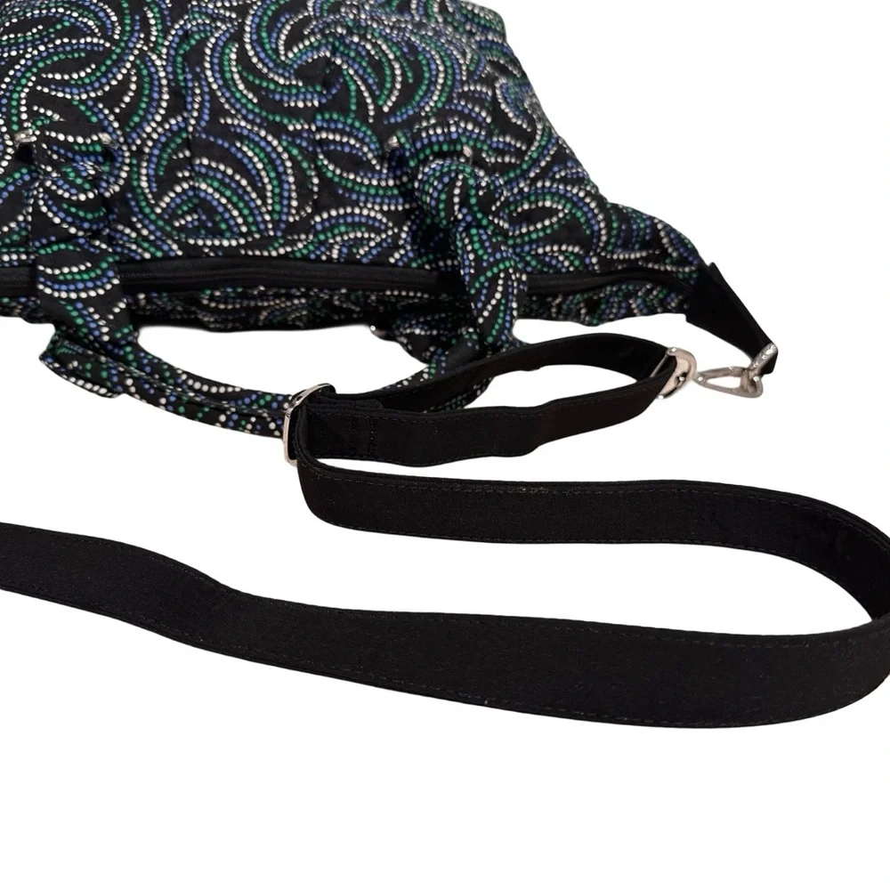 Vera Bradley Perfect Companion Satchel Handbag Adjustable Shoulder Strap Black - Picture 10 of 17